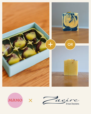 Mint Honey Chocolates by Zaeire plus a Mamo honey soap, Lemongrass or Lavender