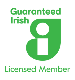 Guaranteed irish membership badge green
